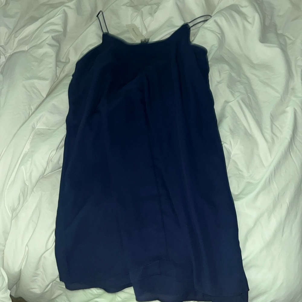 francesca’s navy blue dress in XS- NEVER BEEN WORN BEFORE TAGS STILL ON